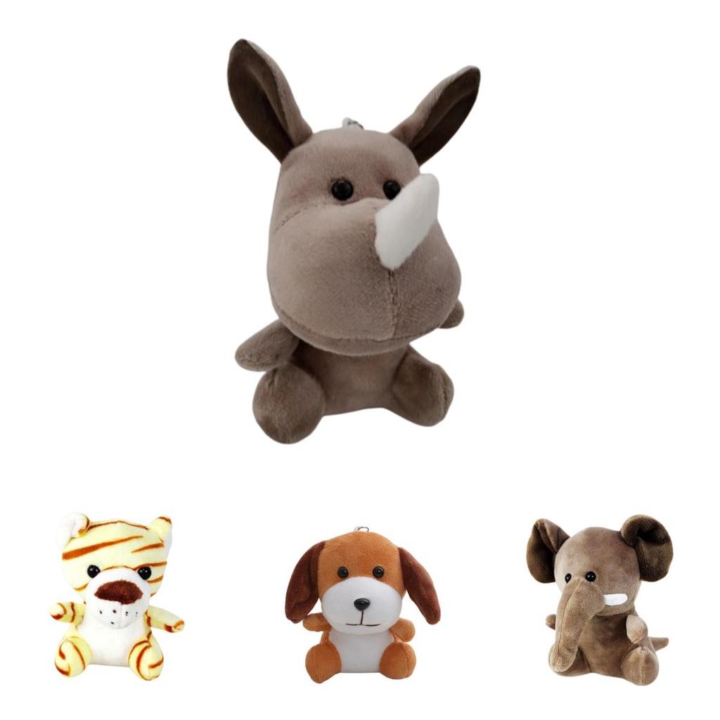 Оптовые куклы-игровые автоматы с лесными животными, плюшевые игрушки «Тигр и лев» четыре дюйма, брелоки, украшения и аксессуары, плюш, ПП хлопок, настраиваемые)