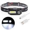 Rechargeable 18650 Camping Fishing Mini LED Headlamp USB Charging Fishing Light COB Headlight