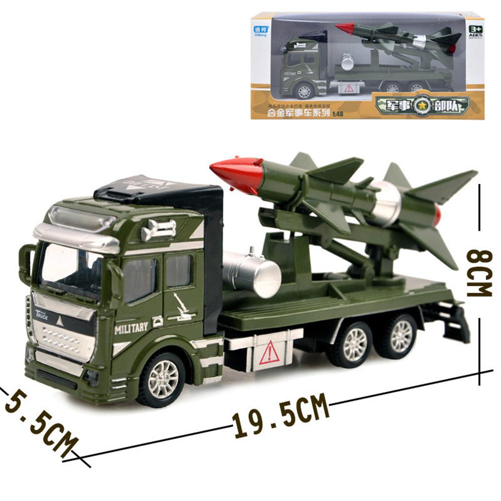 Детские военные автомобили из сплава 1/48, автомобили-симуляторы, боевые ракеты, транспорт, винтовки, подарки на день рождения