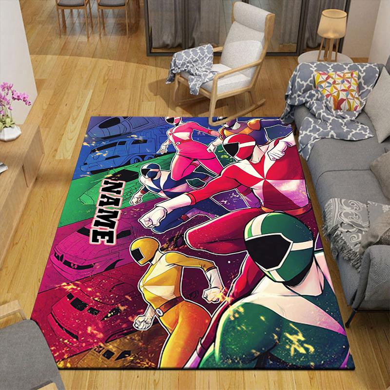 Custom 1Pc Power Rangers Teamup Rug Office Carpet Indoor Outdoor Entrance Doormat Nonslip Soft And Comfortable Living Room D2915222