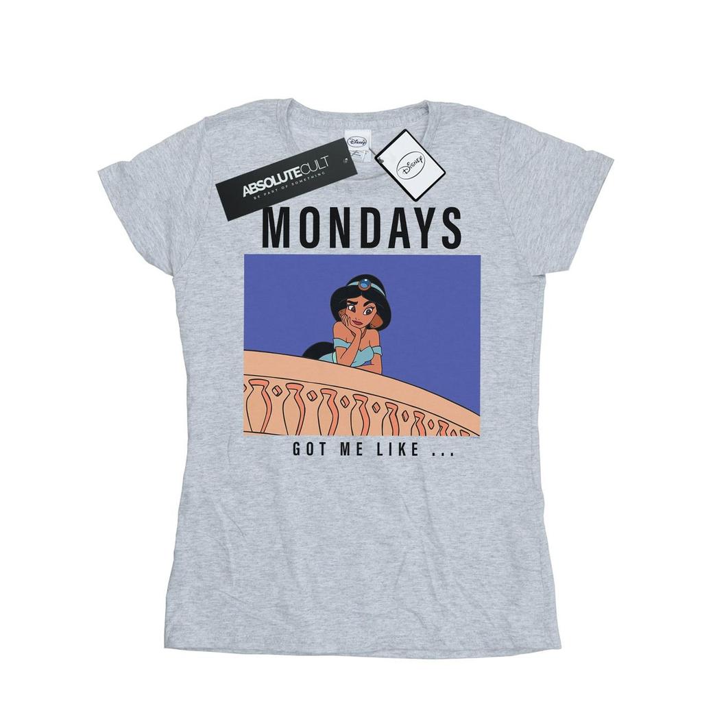 Disney Princess Womens/Ladies Jasmine Mondays Got Me Like Cotton T-Shirt
