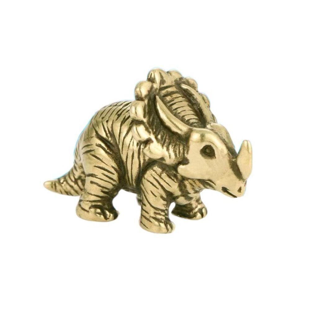 Vintage Dinosaur Statue Zinc Zinc Alloy Children Dinosaur Toy Lucky Dinosaur Miniatures Decoration Crafts