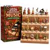 Gift for Music Lovers Christmas Advent Calendar 2026, 24 Mini Musical Instrument Ornaments Countdown Calendar, Musician Holiday Exquisite Box