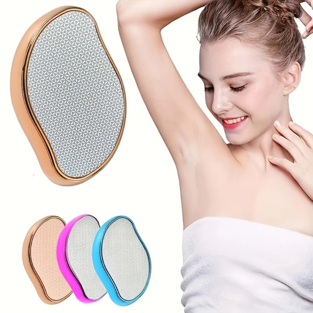 Painless Hair Removal Stick - Waterproof, Fragrance-free Exfoliating Tool for Smooth Skin On Arms, Legs, and Back with a Textured Grip