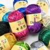 Metallic Shiny Tadpole Fabric Yarn for DIY Woven Bags & Hats