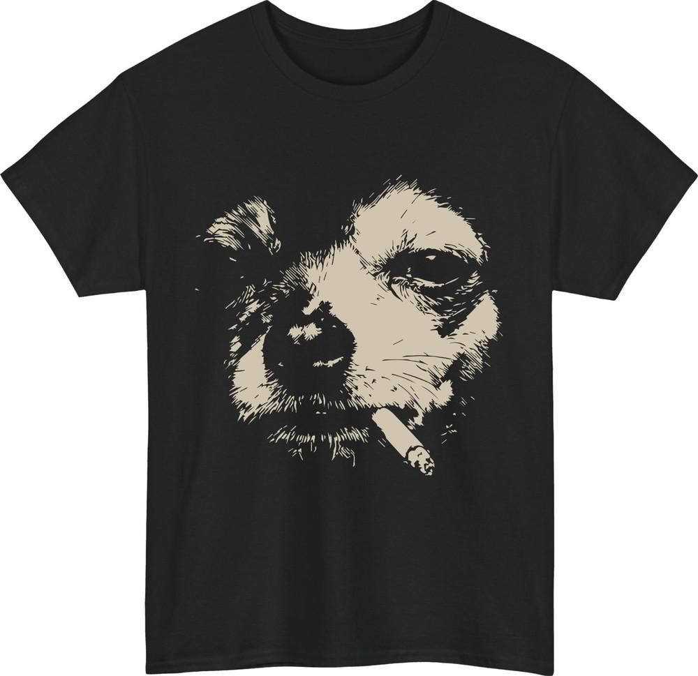 Smoking chihuahua tshirt funny dog meme grunge effect dog lovers gift tee top