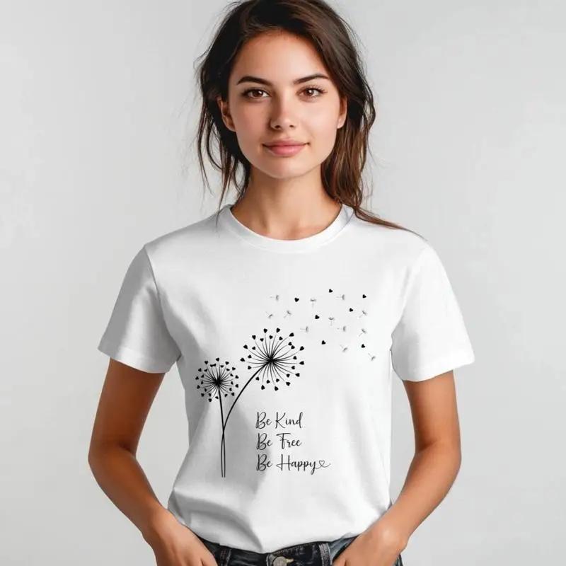Be Kind Free Happy T Shirt Positive Affirmation Minimalist Floral Boho Aesthetic For Unisex Shirtns