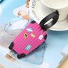 Silicone Luggage Tag Travel Trolley Case Identification Label Three-Dimensional Pattern BackpackSignatureInformationAnti-Lost-DH