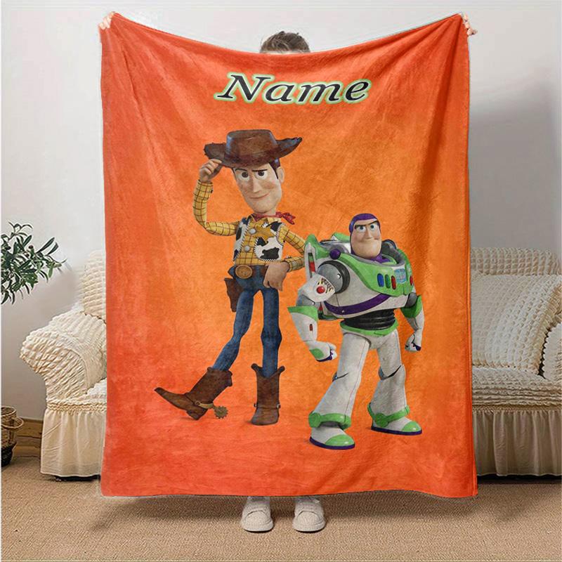 Custom 1pc Toy Story Adventure Blanket, Soft And Comfortable Blanket, Casual Warm, Camping Travel Blanket, Birthday Gift Q910303