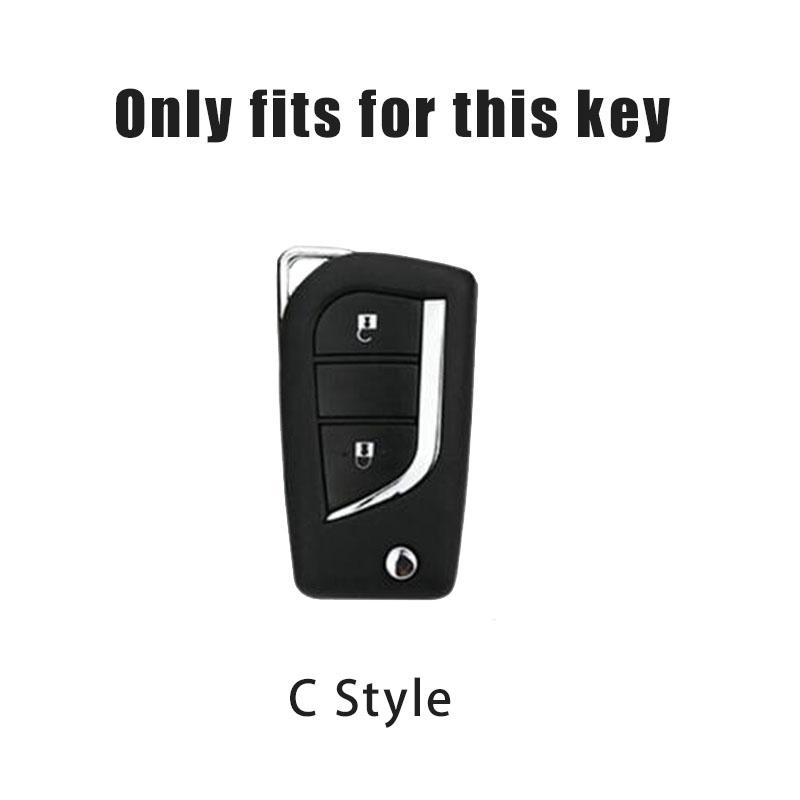 VKAE4 Zinc Alloy Car Remote Key Cover Case for Toyota Yaris Rav4 Highlander Auris Avensis Aygo Scion TC IM 2015 2016 Auto Accessories
