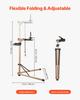 VEVOR Bike Repair Stand, Max. 110 lb Heavy-duty Bicycle Work Stand with 40.3-59.4 in Adjustable Height & Large Tool Tray