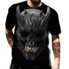 Scary Skull Men's T Shirt 3d Printing Dress Up Scary Adult Top Oversized T-shirt O Collar Casual Short Sleeve Top Men's Clothing