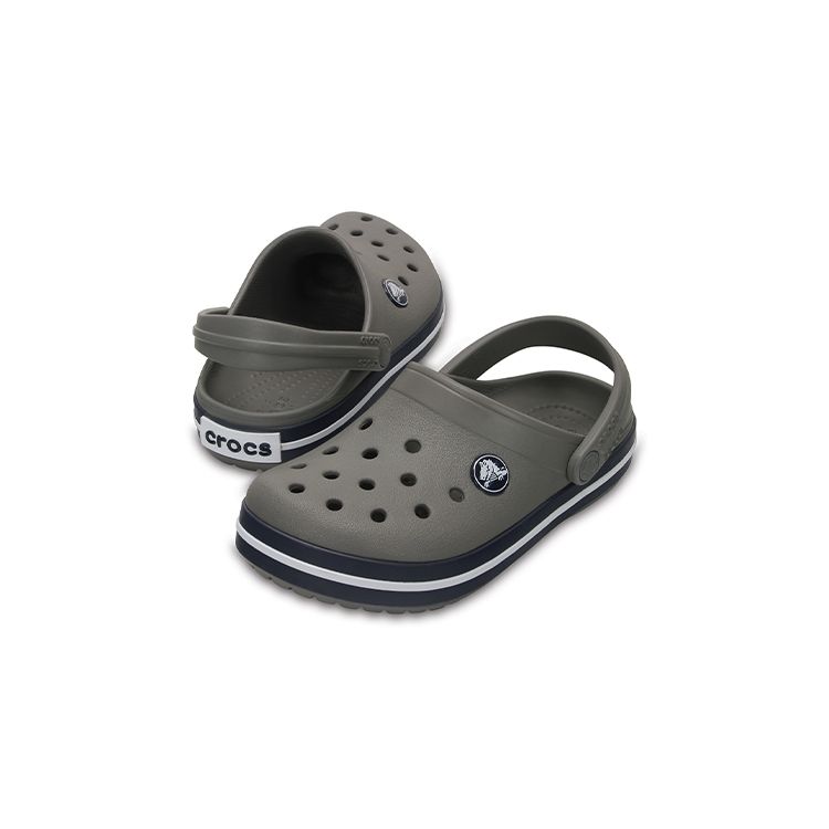 Crocs Простые и удобные клоги детские сандалии темно-серые 204537-05H