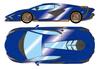EIDOLON Lamborghini Sian FKP 37 2019 with Stripes Bluesideris Finished Product 1/43