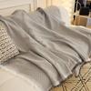 Blankets Knitted Nordic Sofa Towel Solid Color Sofa Cover Full Blanket Striped Room Bedside Home Decoration Picnic Carpet Tablec