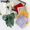 Women's Pleated Scarf Solid Color Small Square Scarf Seasonal Lightweight Scarf Spring and Autumn Professional Decoration Scarf