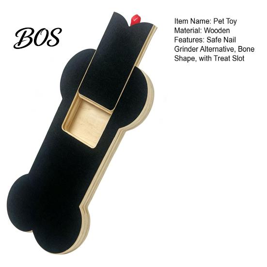 Dog Nail Scratch Board File with Treat Slot, Wooden Board, Claw Grinding Grinder Alternative for Small Medium Large Dogs, Enrichment And Trimming