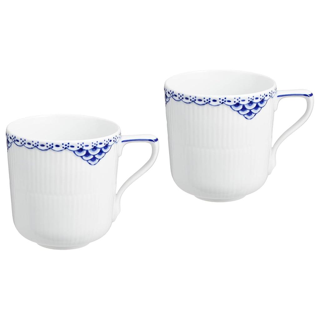 Копенгаген Официальный подарок Принцесса Пара кружек 280 мл Посуда Рождественский подарок Свадебный подарок Подарок на новоселье aW1017244 Обычный импортный продукт [Королевский