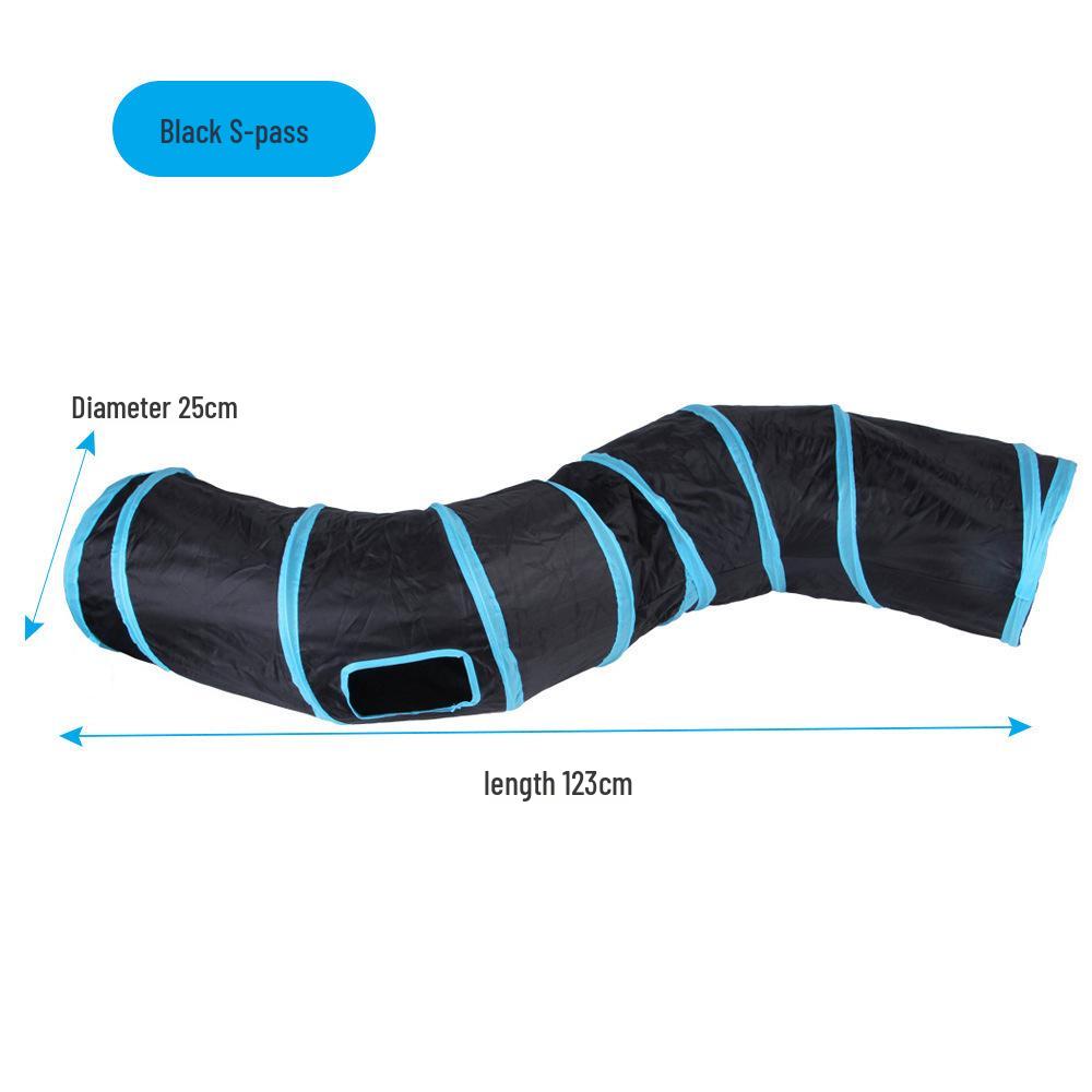 Foldable Rainbow Cat Tunnel: Interactive Cross-Border Play Tube for Cats