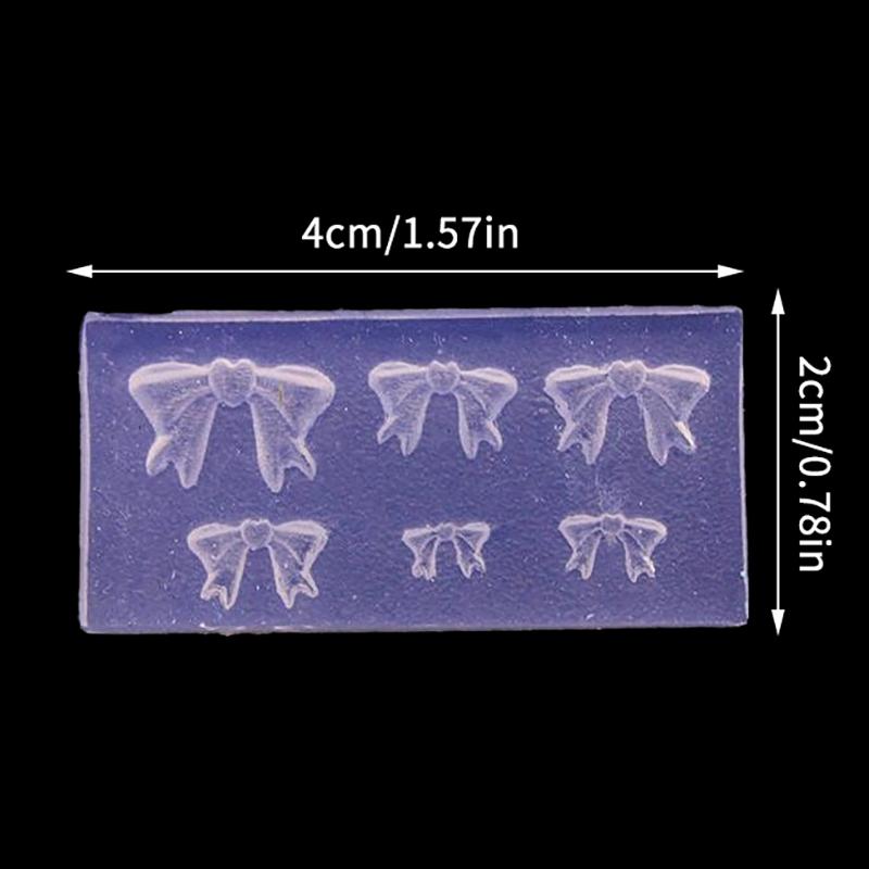 Мультяшный силиконовый молд для ногтей бантик цветок украшения для ногтей ногти DIY дизайн стереоскопическая штамповочная пластина инструменты для маникюра товары для искусства