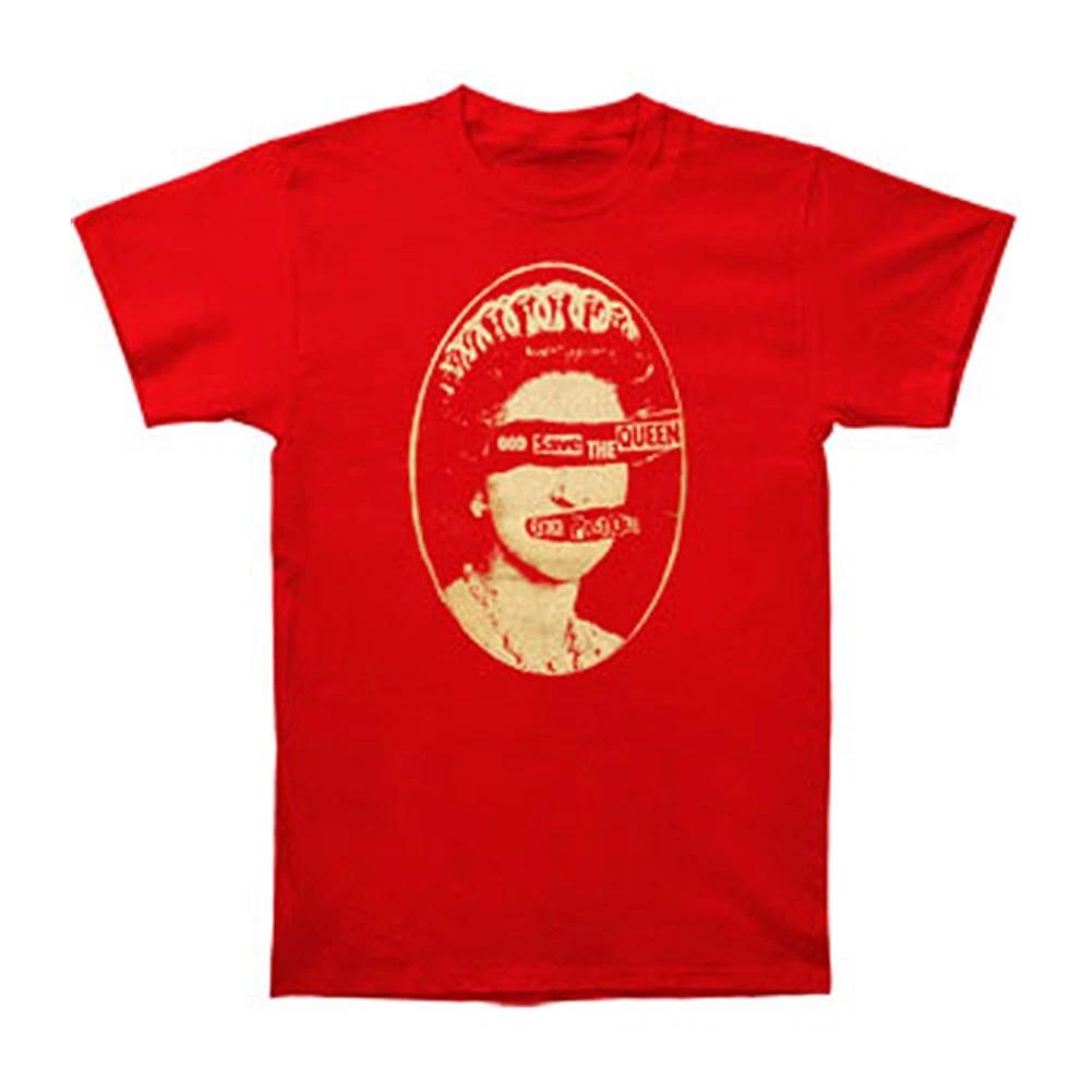 Men's Sex Pistols God Save The Queen Red T-shirt Small Red