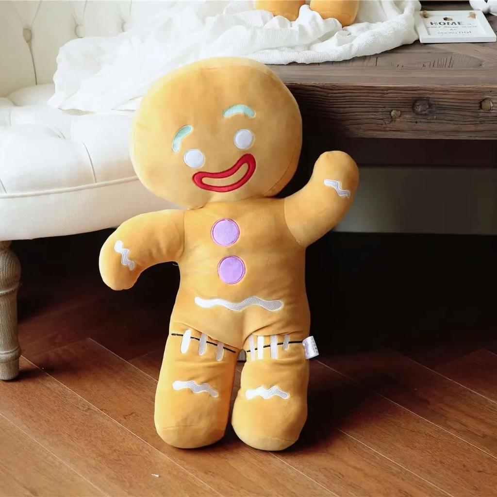 Пряничный человечек плюшевая игрушка бисквит Peluche набитое печенье мягкая кукла украшение комнаты подарки на день рождения