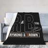 Крис Браун и Ашер The Rb Tour Плюшевые одеяла Детское Raymond And Brown Фланелевое покрывало для гостиной Мягкое покрывало для кровати