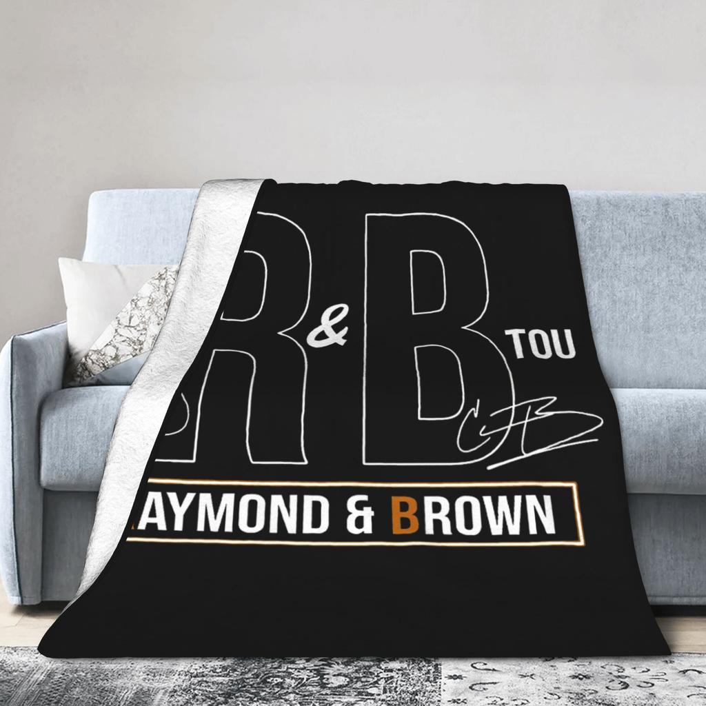 Крис Браун и Ашер The Rb Tour Плюшевые одеяла Детское Raymond And Brown Фланелевое покрывало для гостиной Мягкое покрывало для кровати