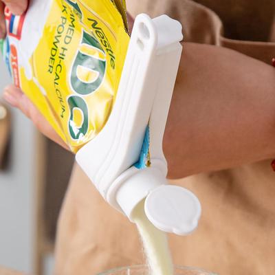 Настенный дозатор для сохранения свежести и зажим для запайки пакетов с логотипом