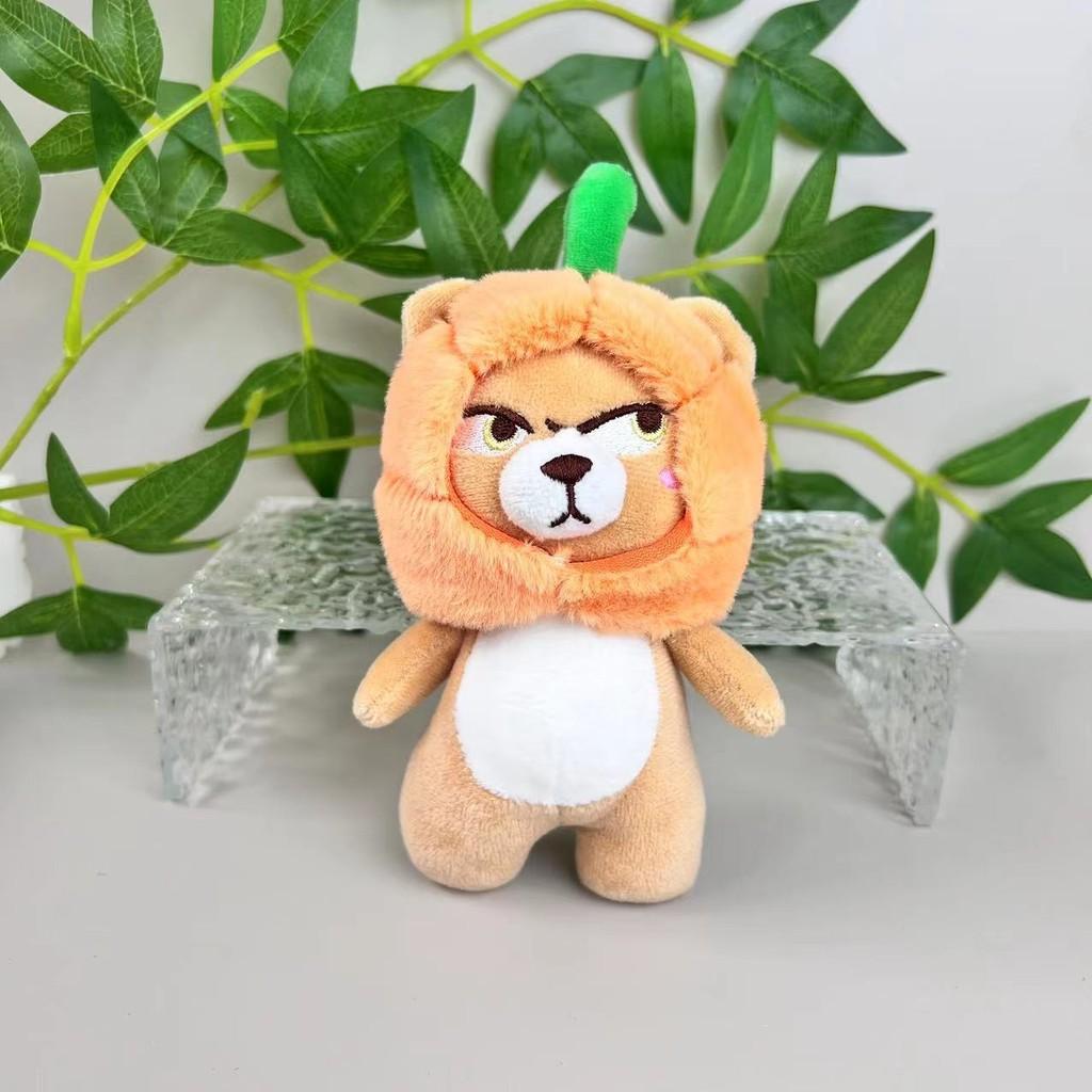Adorable Plush Toy Cute Cartoon Bear Keychain With Soft Short Plush Fabric
