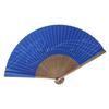 [Oshare Kimono Iroha] Men's Folding Fan, Karaki Nakabori (Carved Dark Wood), Scented, Flowing Water 