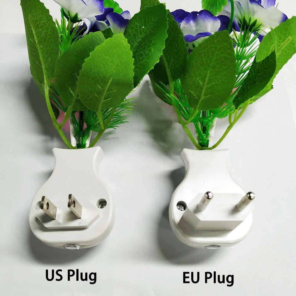 Bedroom Bed Lamp Home Decor Sensation LED Night Light Romantic Flowers Color Changing