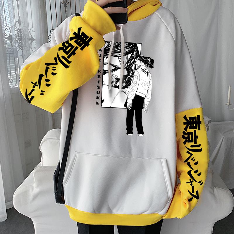 Keisuke Baji Tokyo Мстители толстовки аниме мода для мужчин/женщин с принтом Harajuku хип-хоп эстетический мультфильм Y2K лоскутная уличная толстовка