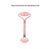Популярный набор для массажа с роллерами Pink Crystal Jade: Массажер с двумя головками в форме сердца для глаз и лица.