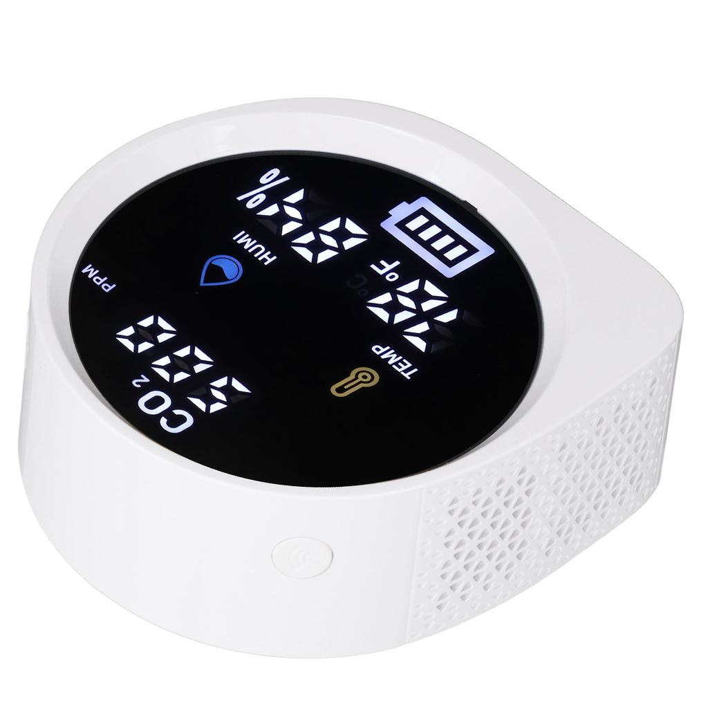 Air Quality Monitor WiFi Digital Display Temperature Humidity High Accuracy Indoor CO2 Detector for