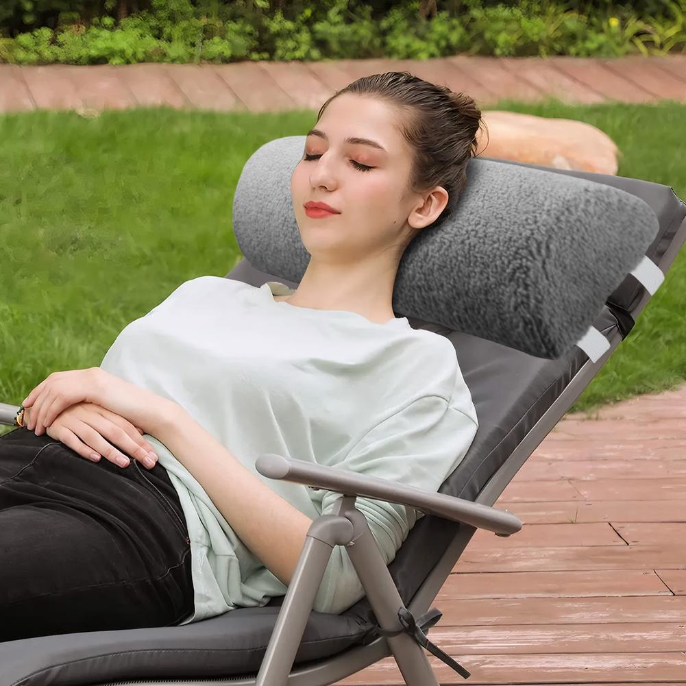 4 дюйма Подушка для ног для кресла-реклайнера с эластичным ремешком Подушка-валик половинной формы для ног с чехлом из шерпы Валик в форме полумесяца для кровати, кресла, дивана