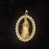 European and American Fashion Virgin Mary Pendant Necklace for Women Lucky Amulet Christian Religious Jewelry Accessories Gift