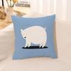 Cartoon Animal Print Pillow Case Living Room Sofa Cushion Cover Bedroom Room Bedside Home Decoration
