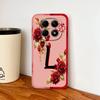 Чехол для Poco M8 Pro / Poco M5 M5S Модный с розовыми буквами Мягкий жидкий силиконовый чехол для телефона для Poco M 8 M 5 Легкий Funda