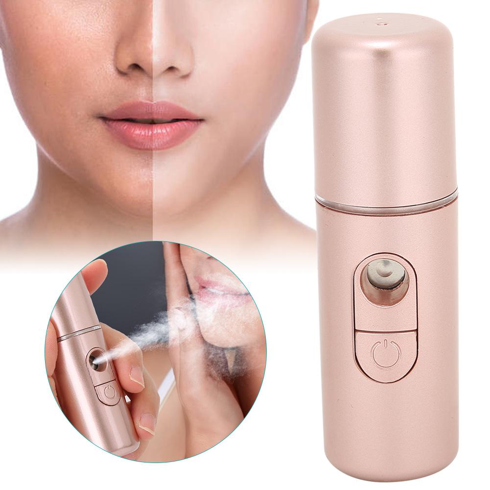 Распылитель Nano Mist Deep Hydrating Портативный USB увлажнитель для лица SkinCare Beauty Tool(Розовое золото )