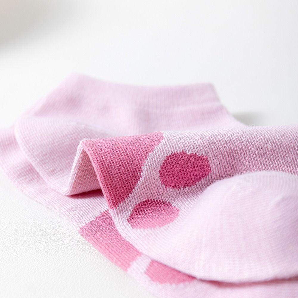 10Pairs Patchwork Boat Socks Women Bear Claw Ankle Tube Socks Comfortable Cartoon Short Socks Sport