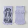 Women's Summer Thin Professional Pilates Yoga Exposed Toe Non Slip Middle Tube Five Finger Socks