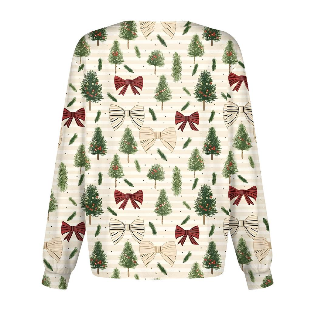 Женская повседневная модная однобортная куртка с длинным рукавом и стоячими лацканами с рождественским принтом, защитная рабочая куртка