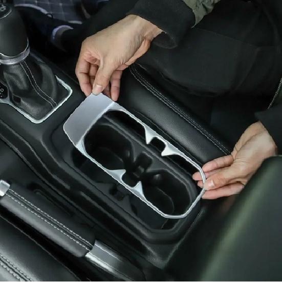 Для Jeep Gladiator JT ABS Серебристый Накладка на панель подстаканника