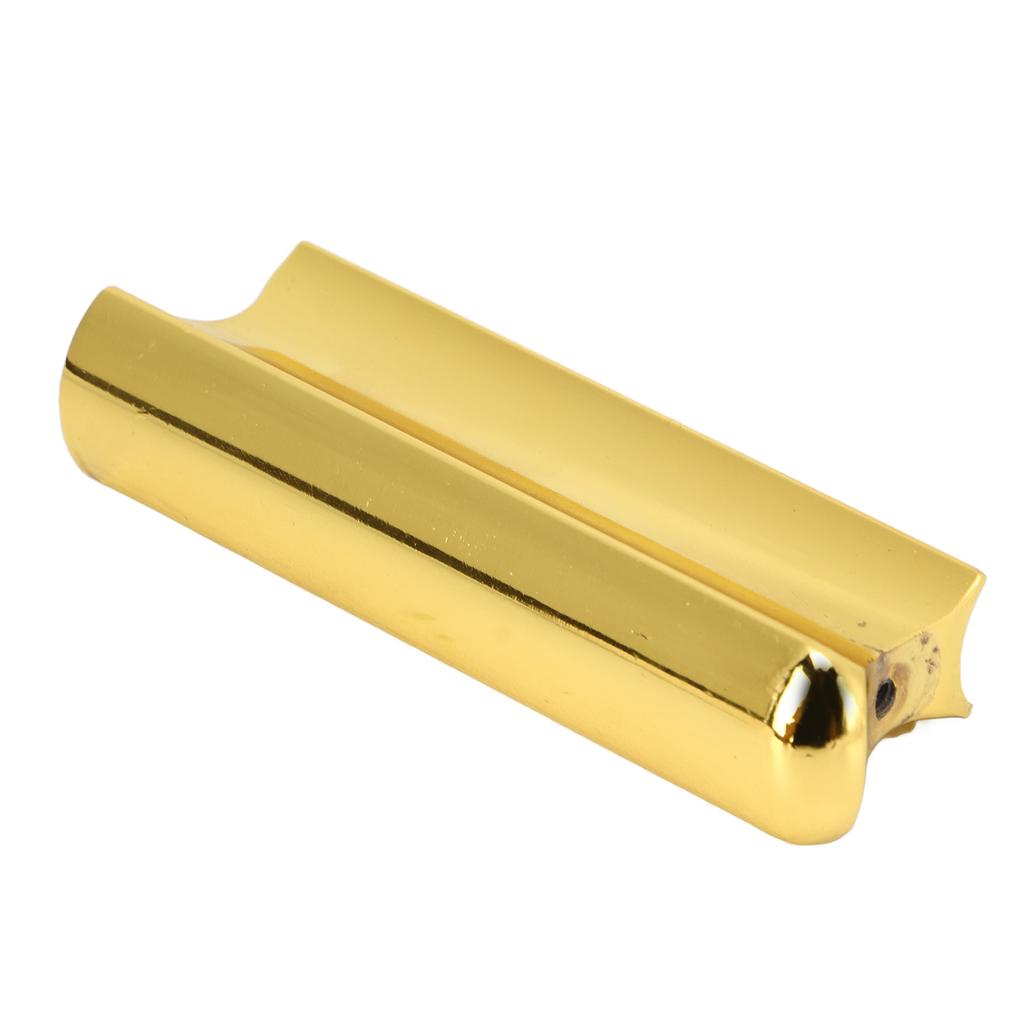 Гитарный слайдер с 4 медиаторами для пальцев Металлический слайд для укулеле Тон-бар Аксессуары для струнных инструментов Золотой цвет