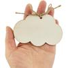 30 Pack 4 Inch Wood Cloud Cutouts Unfinished Wooden Cloud Hanging Ornaments DIY Cloud Craft Gift Tags for Home Party Decoration Craft Project