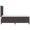 Boxspring bed with headboard Dark Brown 100 x 200 cm Fabric
