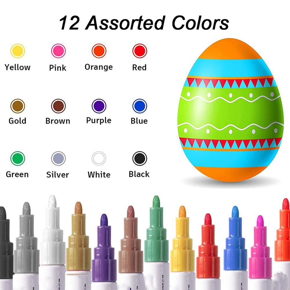 Oil Based Paint Markers,Auto Paint Car Scratch Repair Pen,Oil Paint Pens For Rock Painting, Glass, Wood, Plastic, Metal, Ceramic