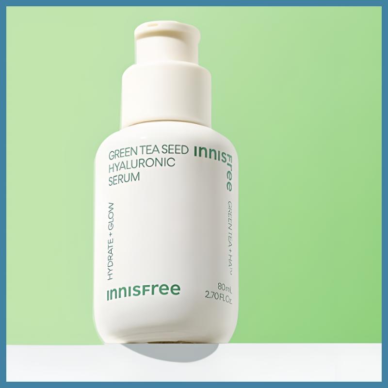 Innisfree Сыворотка с гиалуроновой кислотой из семян зеленого чая 80 мл