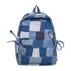 Schoolbag high value ins sweet wind girl bow plaid backpack Han Faner design sense primary and secondary school backpack